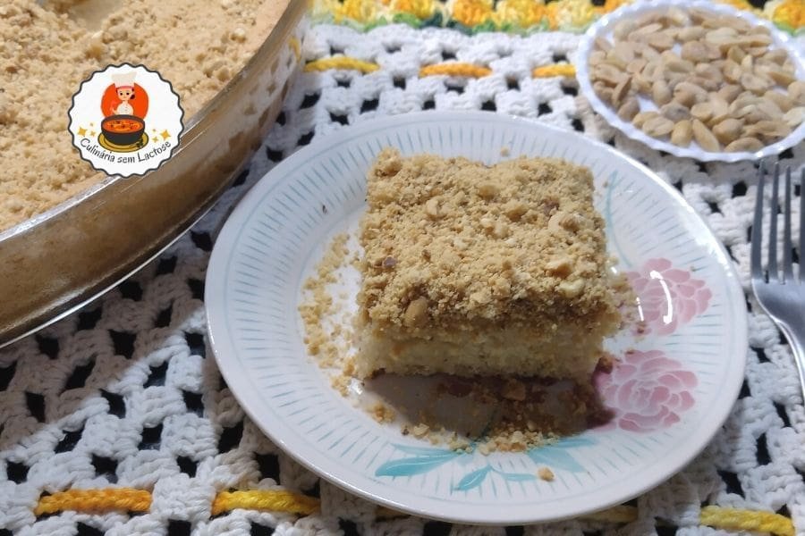 Bolo Gelado de Amendoim sem Lactose