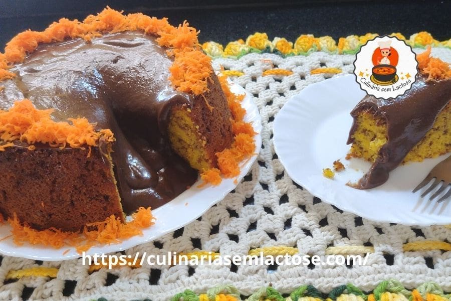 Bolo de Cenoura sem Lactose