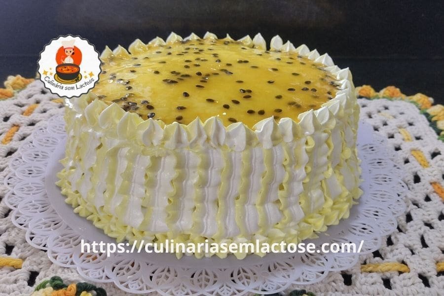 Bolo de Maracujá sem Lactose