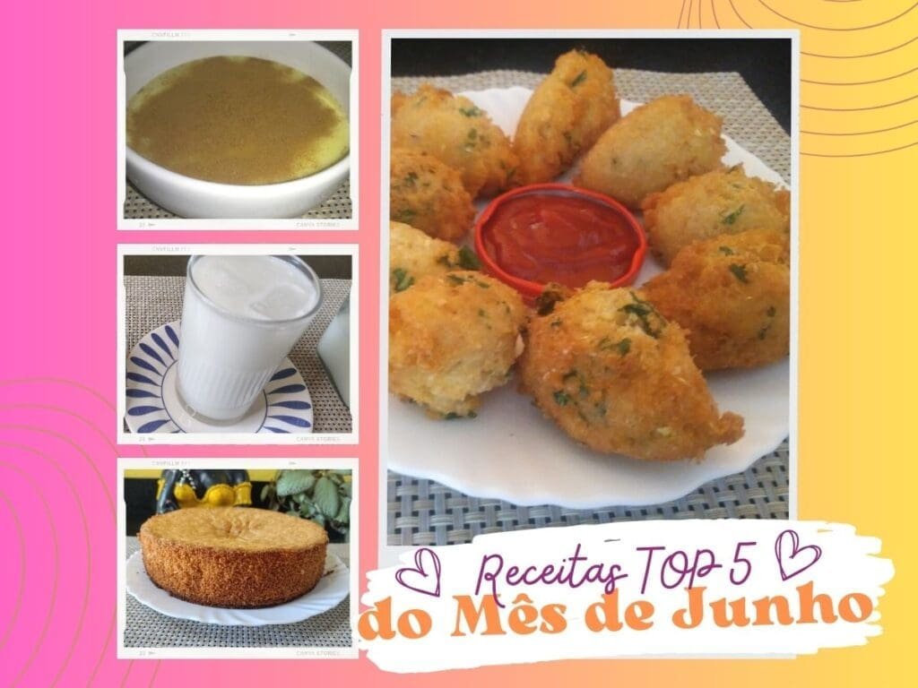 Receitas Top 5 do Mês de Junho