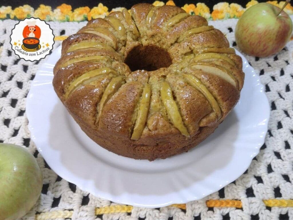 Bolo de Maçã com Canela sem Leite